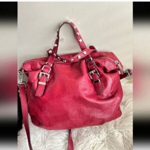 Gorgeous RARE Michael kors cherry red Essex bag